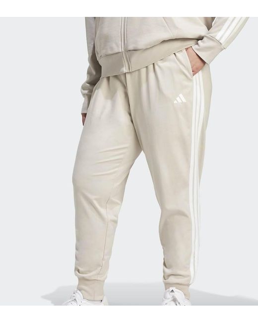 Adidas Originals Natural Essentials 3-Stripes Jogger Pants (Plus Size)