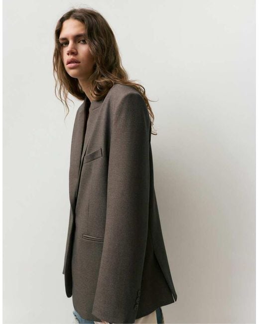 Pull&Bear Black Oversize Blazer