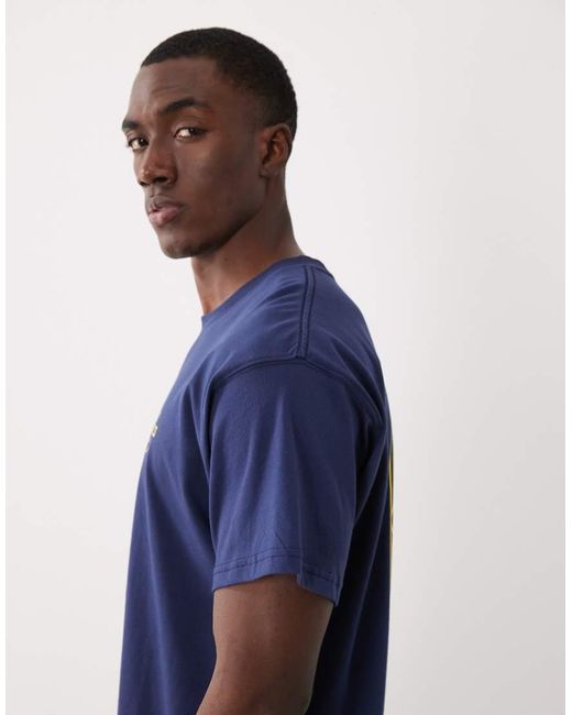 Nike Blue Palm Tree Back Print Logo Oversized T-shirt for men