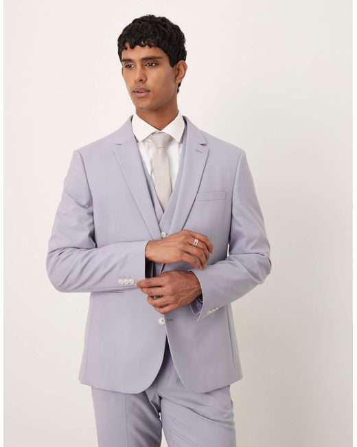 ASOS Men's Gray Slim Suit Jacket
