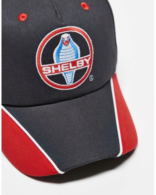 Casquette à bride arrière avec empiècement à motif contrastant Hollister en coloris Red