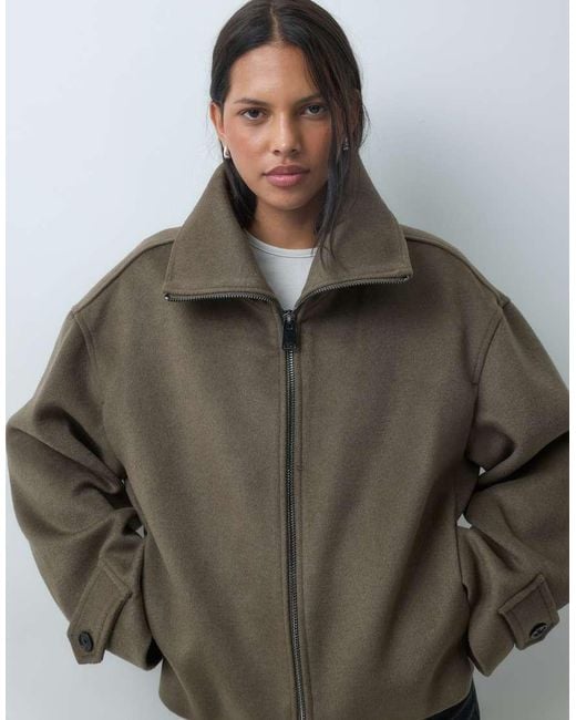 Mango Brown Short Jacket