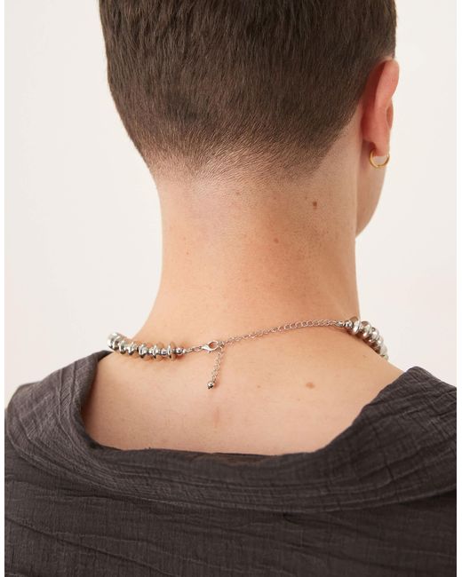 ASOS Blue Festival Beaded Necklace for men