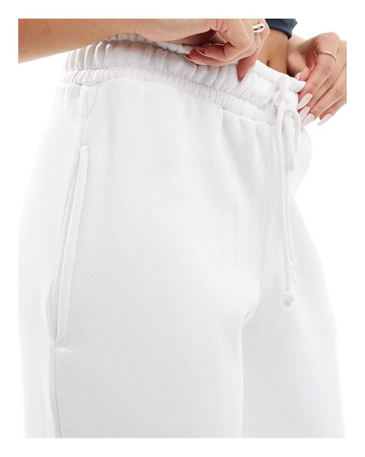 Missy Empire White Exclusive Drawstring Detail Wide Leg jogger Co-ord