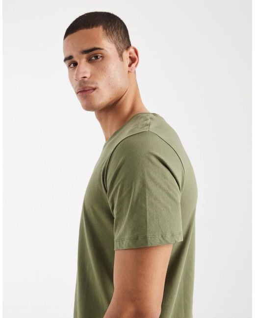 JJ Rebel Regular Fit Basic T-Shirt in Green for Men | Lyst