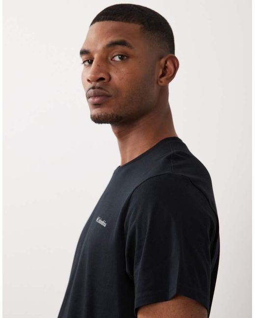 Columbia Black Csc Basic T-shirt for men