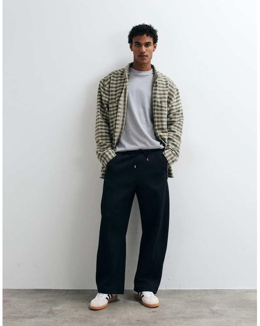 ASOS Gray Cocoon Fit Joggers With Displaced Seams for men