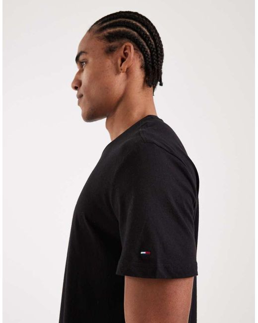 Tommy Hilfiger Black Ombre Large Logo T-Shirt for men