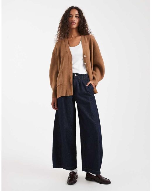 ASOS Brown Oversized Boyfriend Cardigan