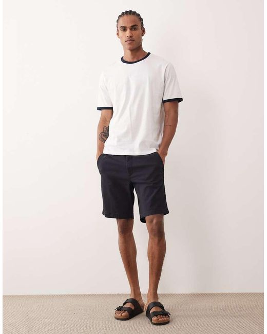 Jack & Jones Gray Regular Fit Chino Shorts for men