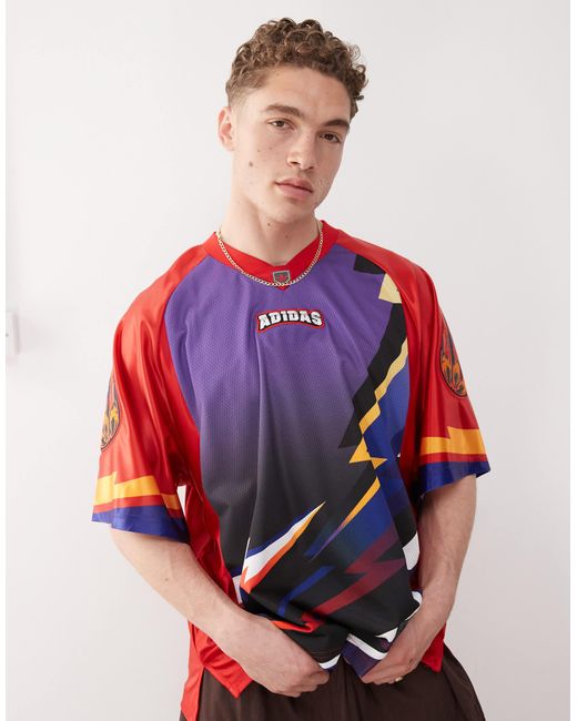 Adidas Originals Red Adilenium Season 3 Team Jersey for men