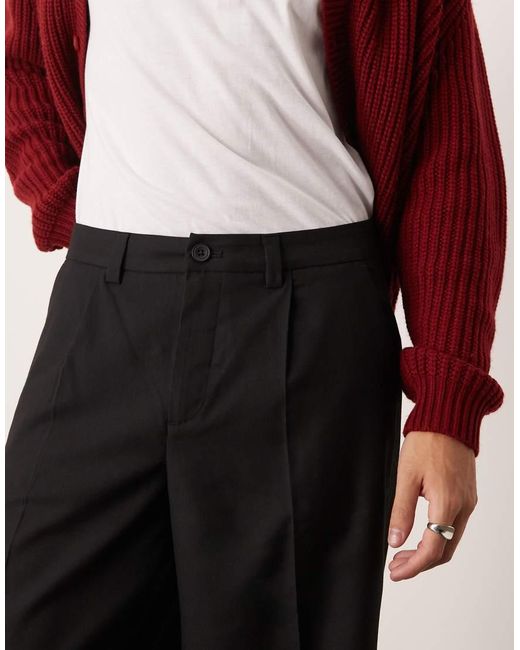 New Look Red Pleated Smart Pants for men
