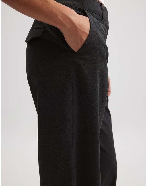 NA-KD Black Pocket Flap Detail Suit Trouser