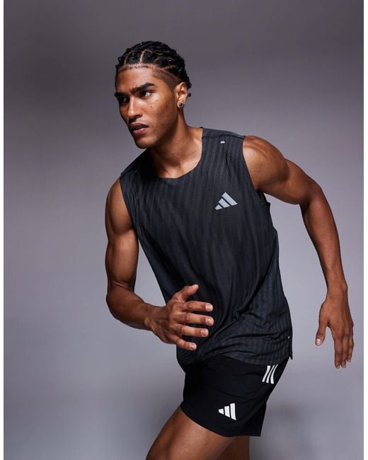 Adidas Originals Adidas running – adi365 – trägertop mit em muster in Blue für Herren