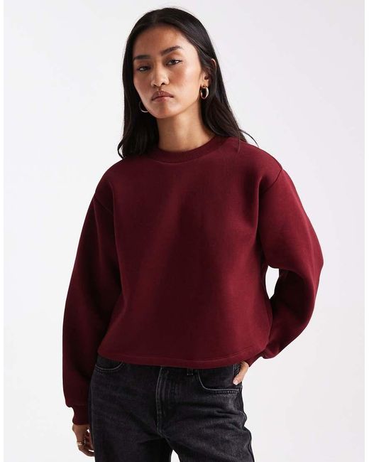 Miss Selfridge Red Bow Back Sweatshirt