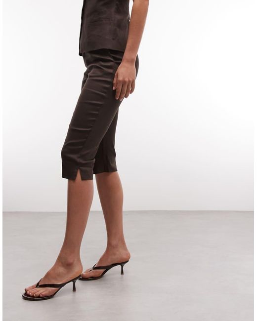Mango Brown Pentunia Tailored Capri Trouser Co-ord