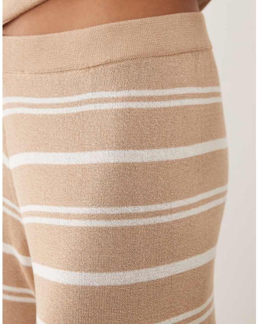 ASOS Natural Sheer Knit Beach Pants