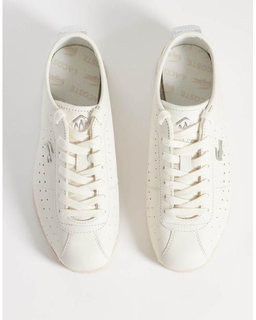 Lacoste Natural Club-low Spot Detail Gumsole Trainer