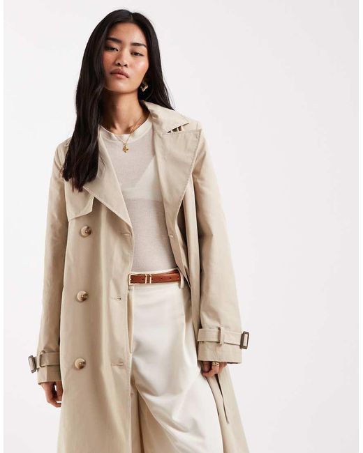New Look Natural Trench Coat
