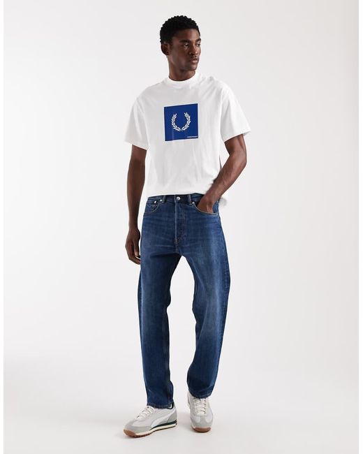 Fred Perry White Box Graphic Logo T-shirt for men