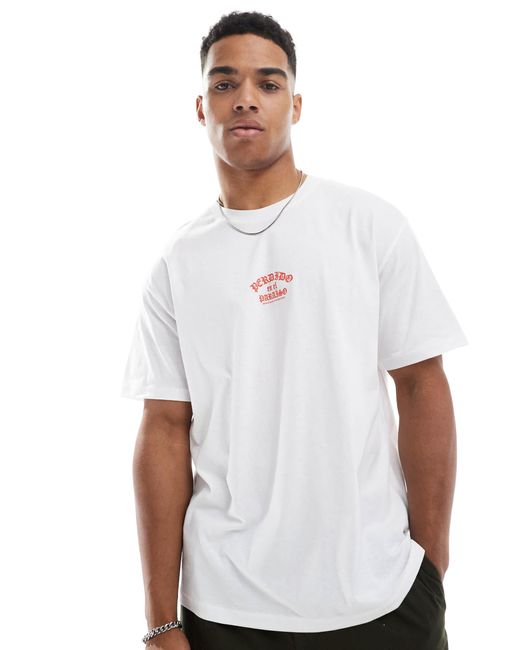 T-shirt oversize avec imprimé jungle au dos Jack & Jones pour homme en coloris White