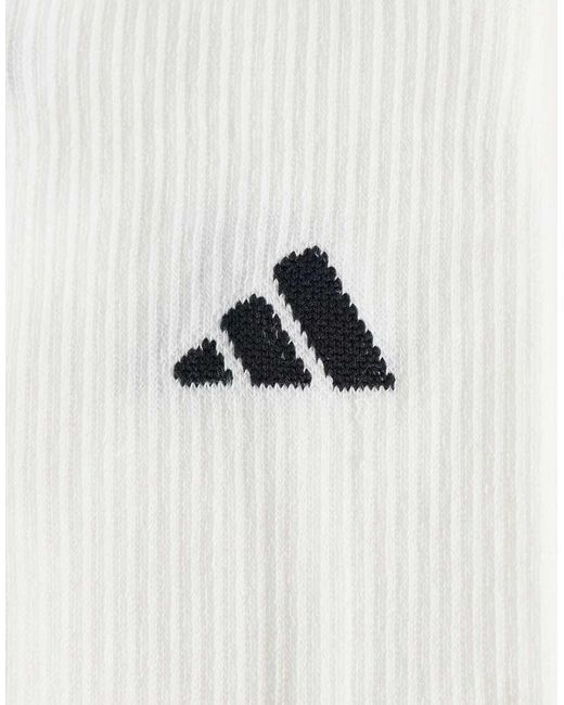 Adidas Originals White Adidas Running Essentials Trainer Socks for men