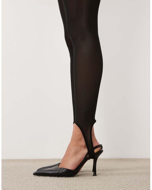 ASOS Red Mesh Stirrup leggings