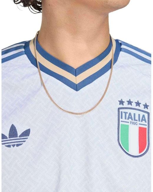 Adidas Originals White Adidas Football Italy 25/26 Away Jersey