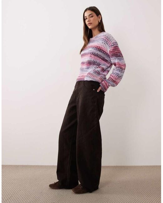 JJXX Purple Space Dye Jumper