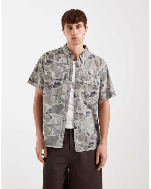 Santa Cruz Gray Nico Short Sleeve Shirt for men