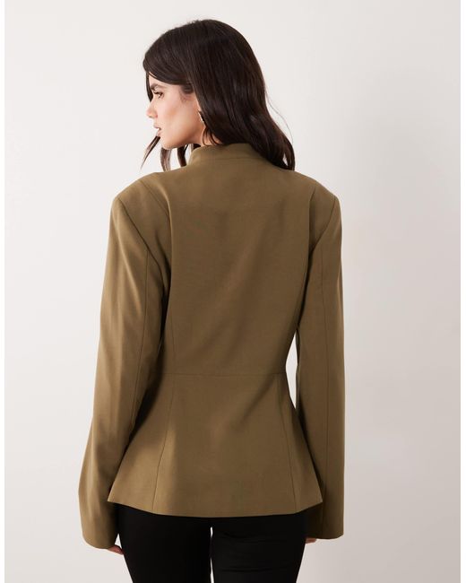 ASOS Natural Tailored Basic Drummer Style Jacket
