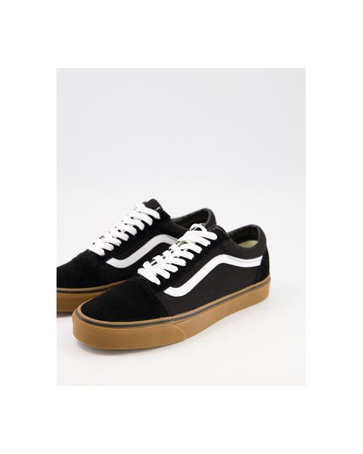 Vans Rubber Old Skool - Sneakers Met Gomzool in het Zwart voor heren - Lyst