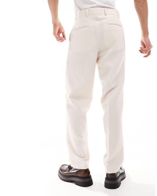 Viggo White Elanga Suit Trousers for men