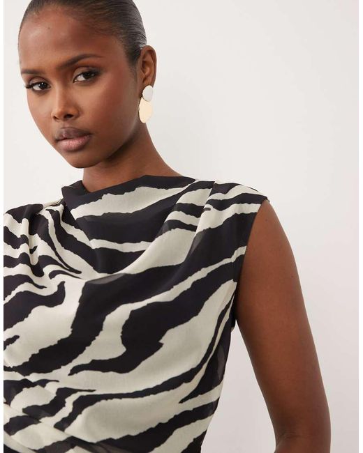 ASOS Black Ruched Mini Dress