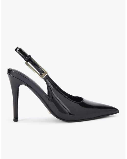 Carvela Kurt Geiger Blue Blanca Slingback Heeled Shoes