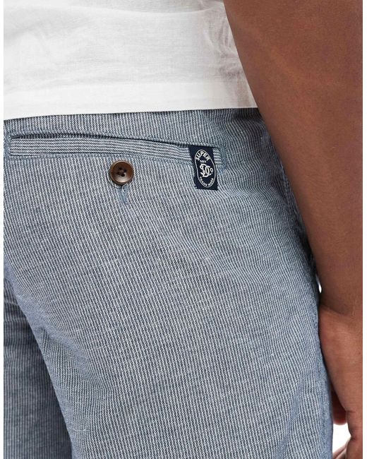 Superdry – the merchant store – shorts aus leinen in Gray für Herren