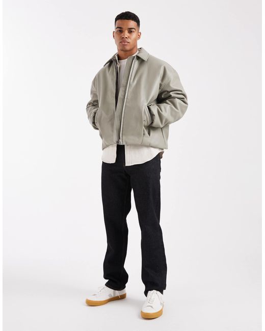 ASOS Gray Bomber Jacket for men