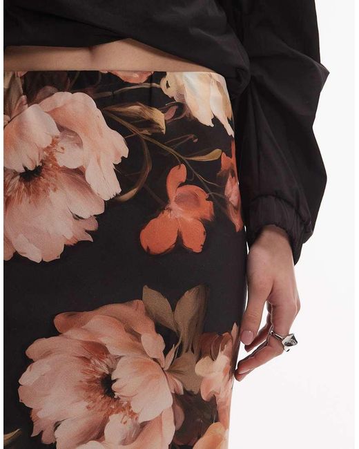 ASOS Multicolor Bias Cut Maxi Skirt