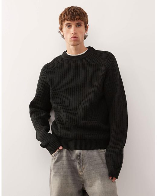 Pull en maille Collusion pour homme en coloris Black