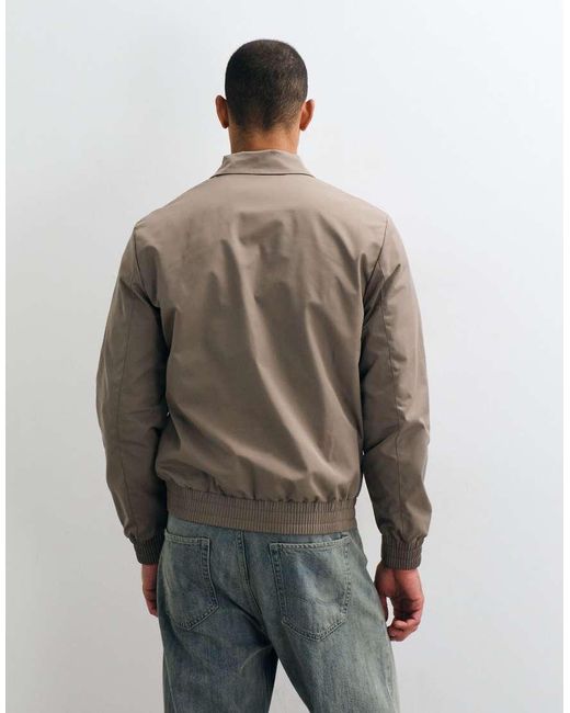 Threadbare Natural Shower Proof Zip Thru Jacket for men