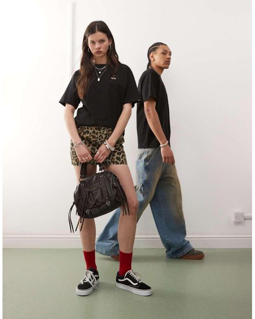 Vans Black Left Chest Logo Oversized Fit T-shirt
