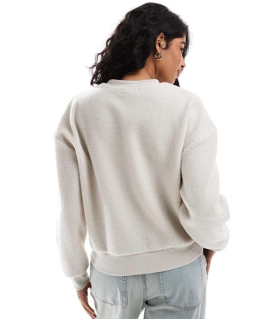 Brave Soul White Borg Print Sweatshirt