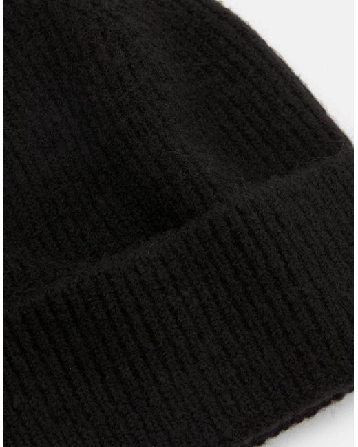 Bonnet en maille Pull&Bear en coloris Black
