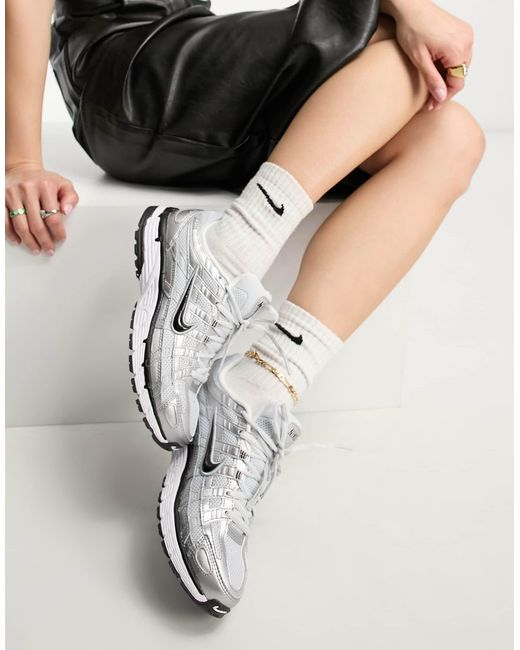 P-6000 - baskets - /argenté Nike en coloris White