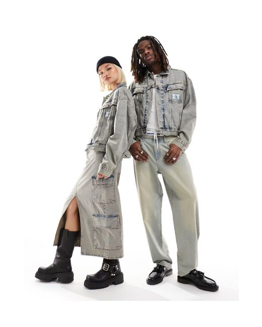 Calvin Klein Black – unisex – kastige jeansjacke