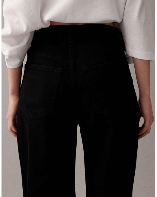 Abercrombie & Fitch Gray High Rise 90's Fit Relaxed Jean