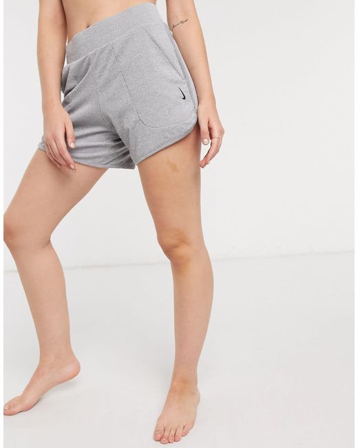 nike yoga ribbed shorts