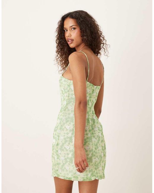 Glamorous Green Sleeveless Mini Dress