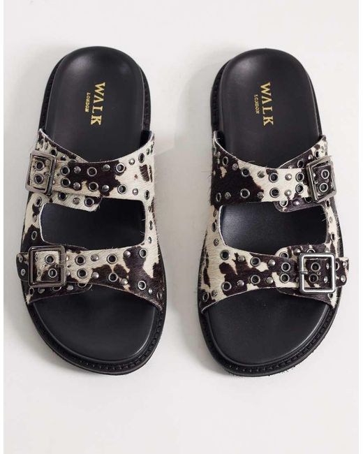 Walk London Black Dolly Sandal