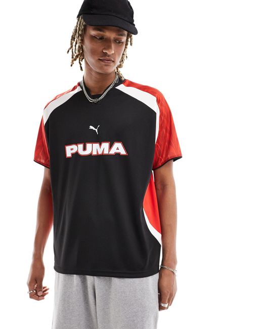 PUMA Red Retro Football Jersey for men